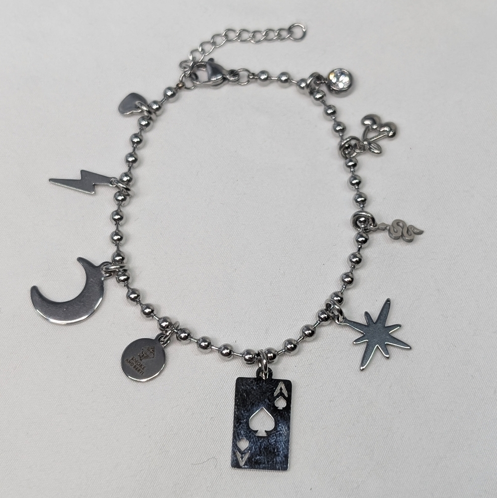 Silver Charm Bracelet- Celestial- Alternative D048 - image 3